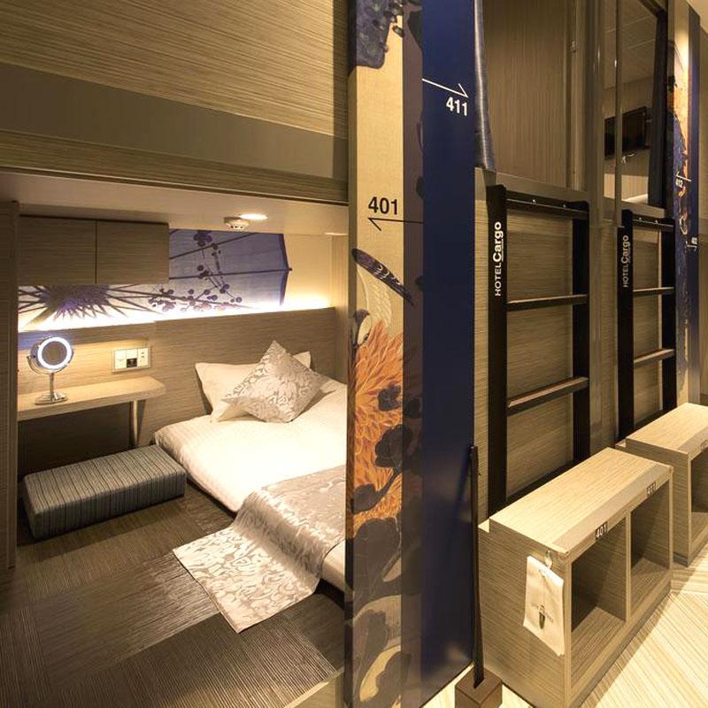 Cargo Shinsaibashi Capsule hotel Osaka