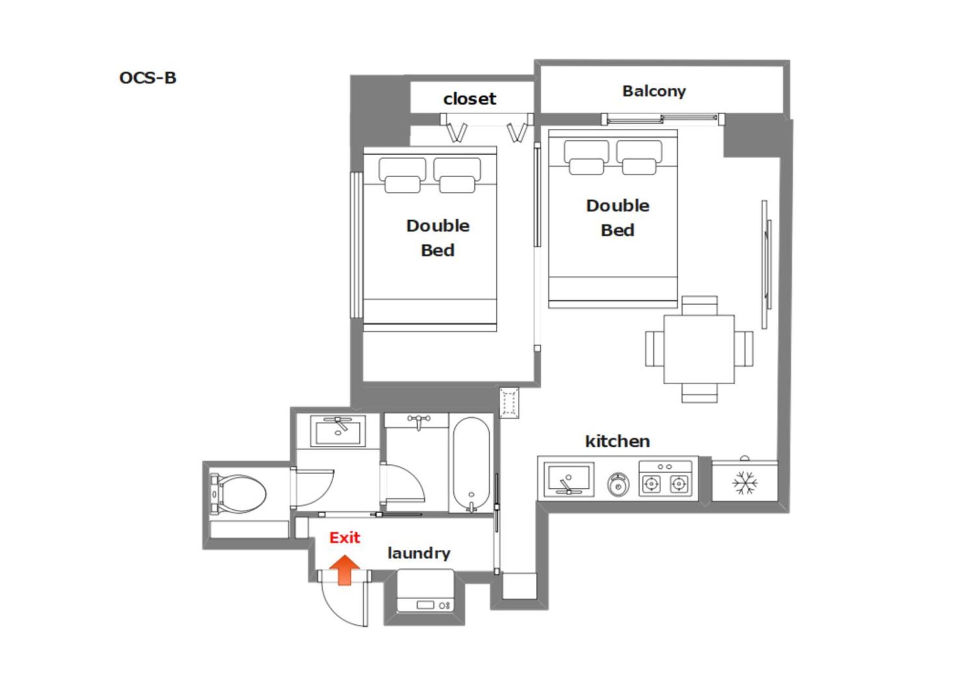 Ocean Shinsaibashi Apartment *