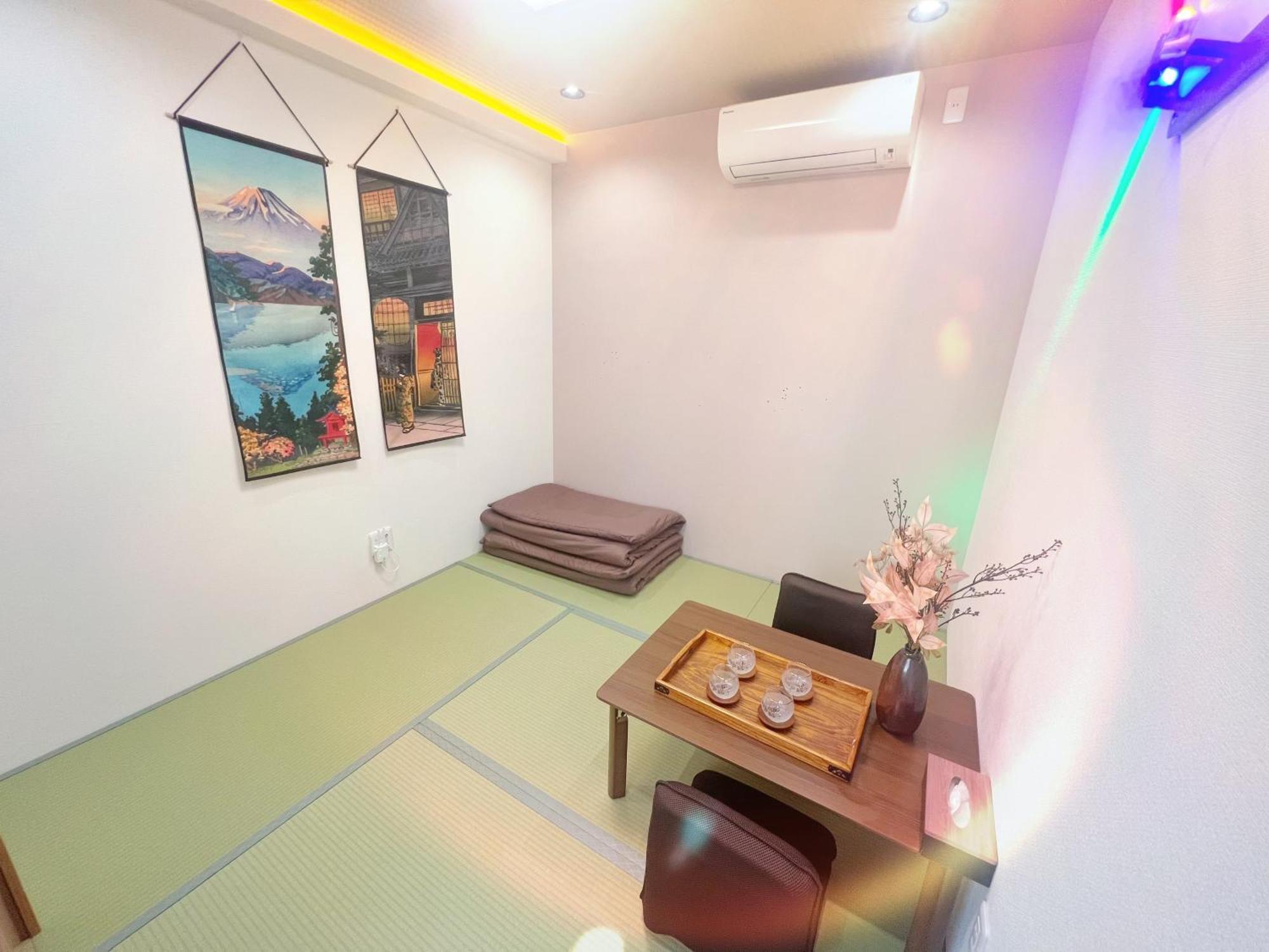 Homestay 家庭房-中央区-心斋桥-道顿堀-黑门市场-大阪城公园-梅田-京都-神户-奈良-车站200m-独立卫浴-二室一厅一厨一卫一浴 Osaka