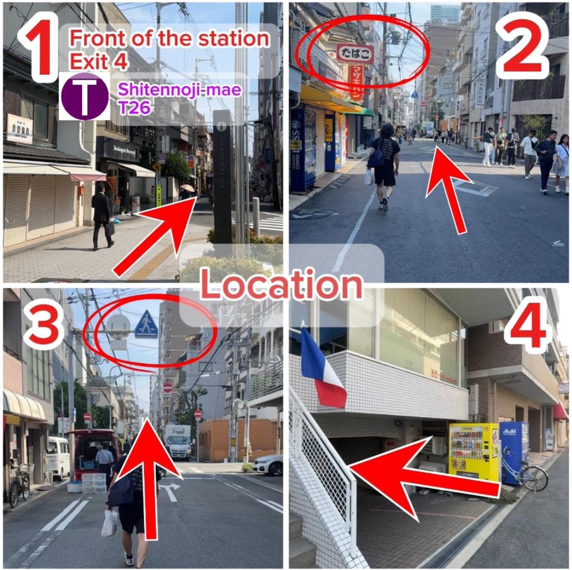 402호 시텐노지역앞 츠텐카쿠 아베노 하루카스 스파월드 난바근접 * Osaka