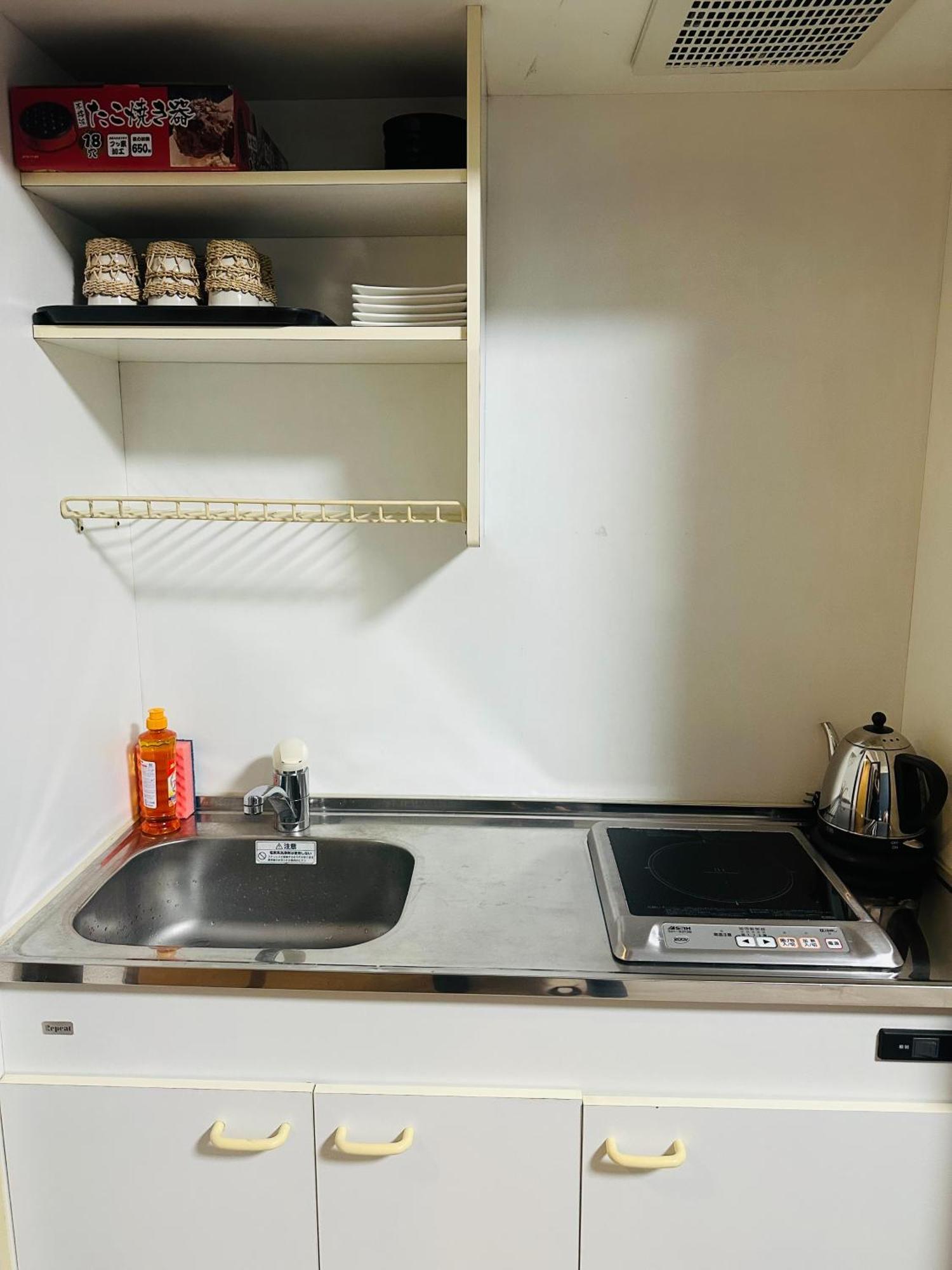 Apartment グリコ心斎橋道頓堀黒門市場10分wifiホットプレート完備ｖ *