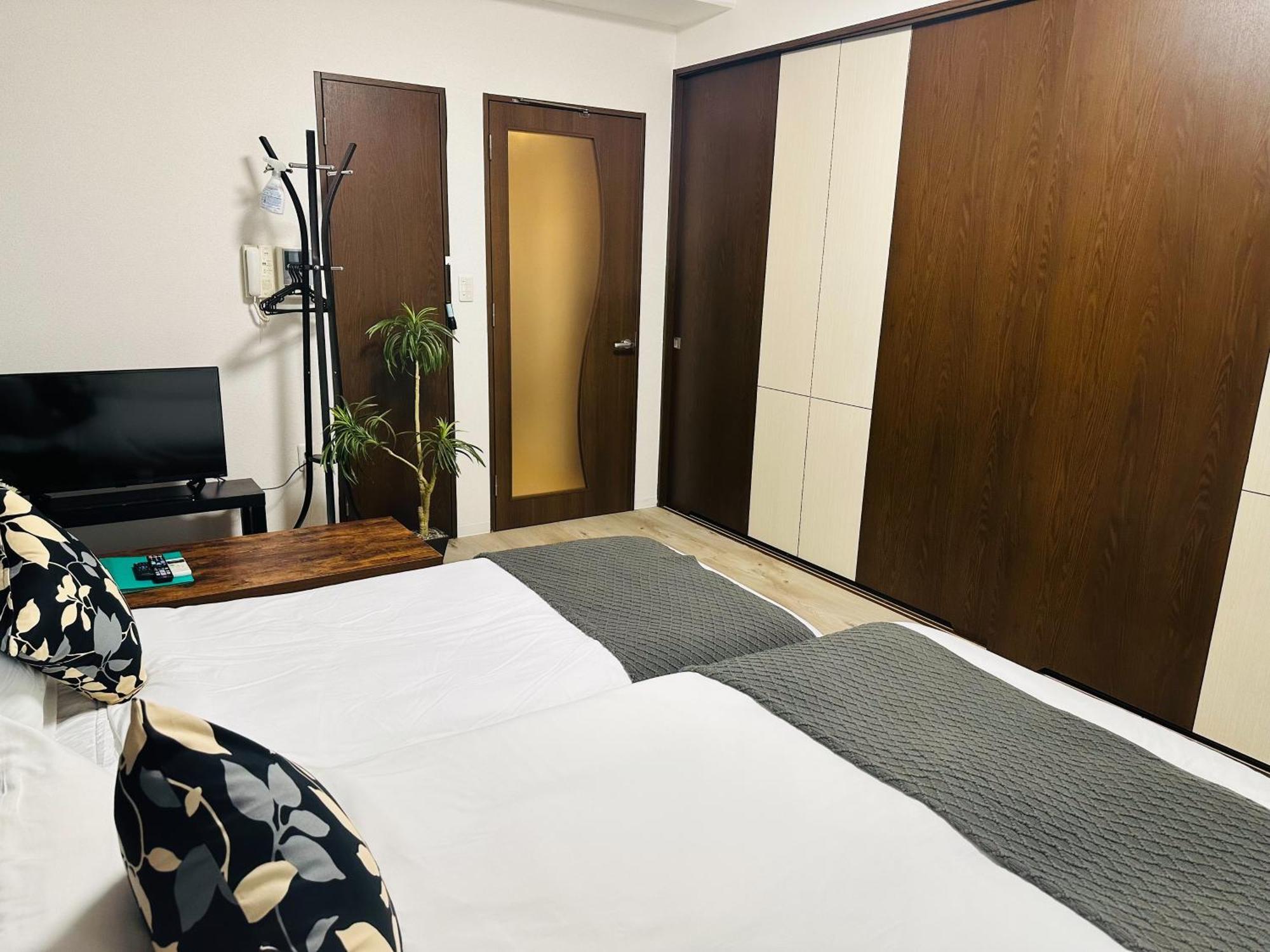 グリコ心斎橋道頓堀黒門市場10分wifiホットプレート完備ｖ Apartment *