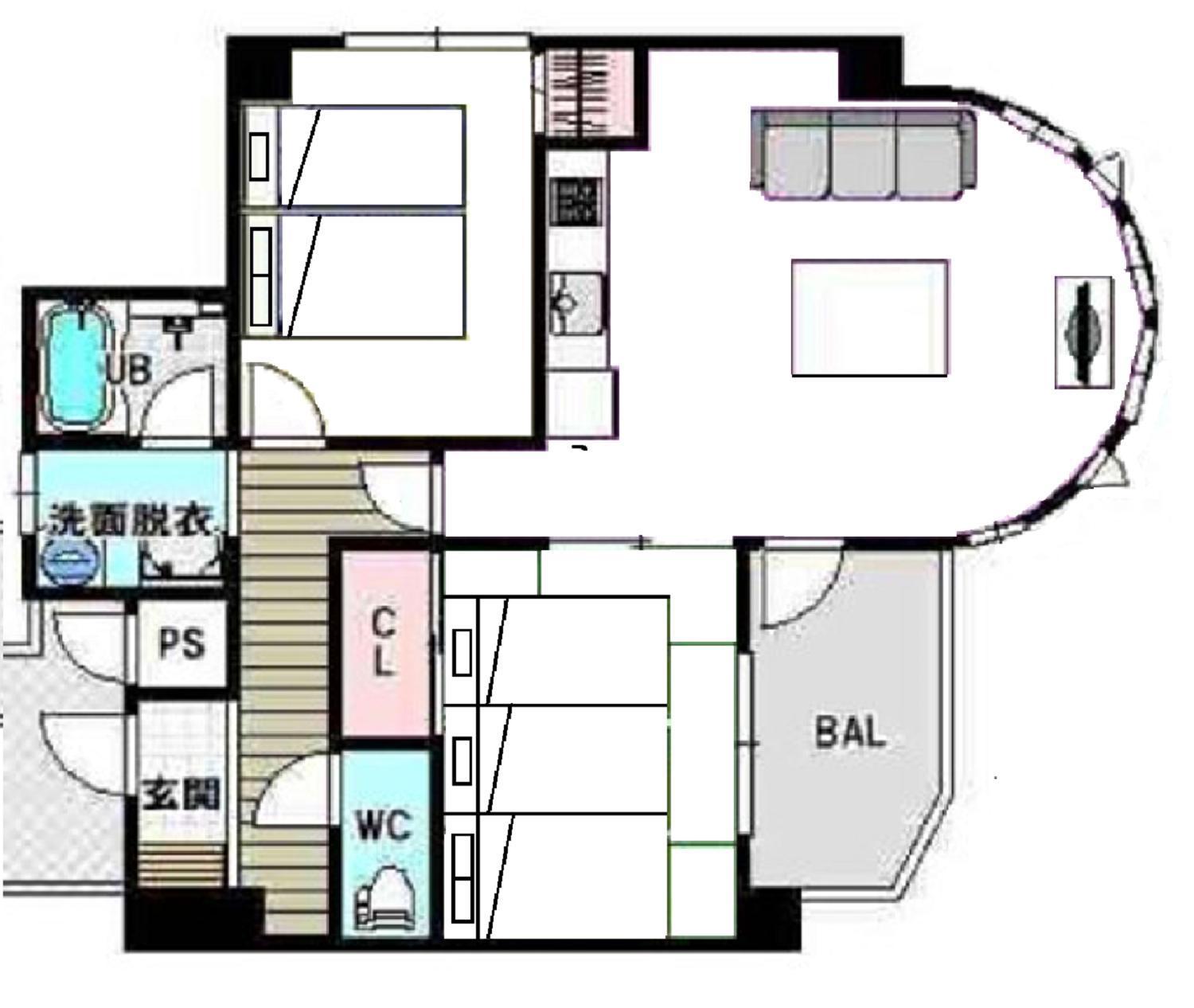 Namba セビアン Apartamento