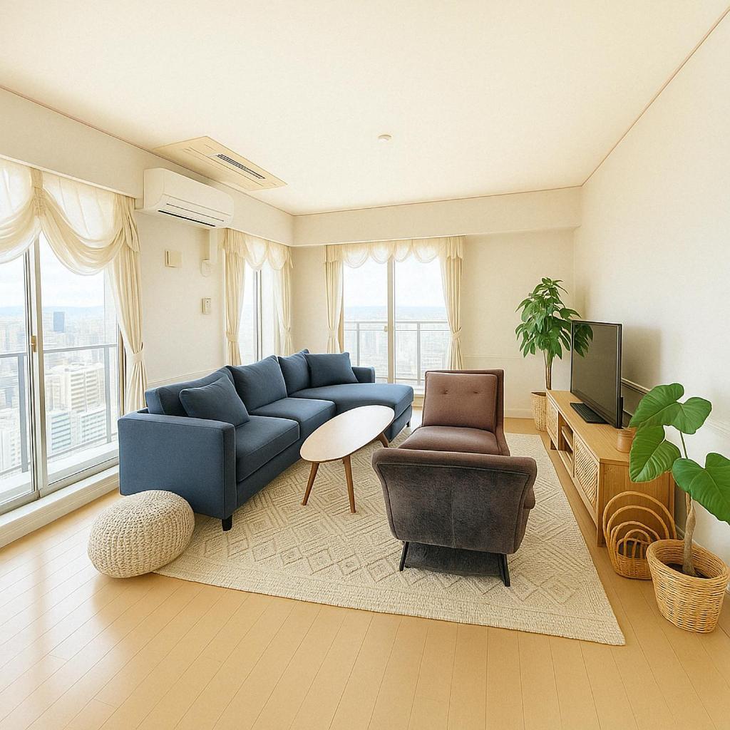 Luxury 3 Bedroom Namba Skyscraper - 400 Ft High & 300 Sq Ft Wrap Around Balcony - 112 Sq Meters - 1,200 Sq Ft - Parking - 180 Degrees Views - 2024 Toyota Voxy Be Packaged With Apartment *