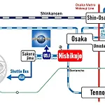Usj 2 Stops, Umeda&Dotonbori 8Mins, Mario&Famicon Sv2