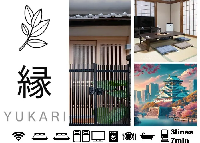 Gc01/生活してもokな親切な部屋 /3 部屋/最大 6人入居/大阪城/3 ライン駅徒歩7分/清潔