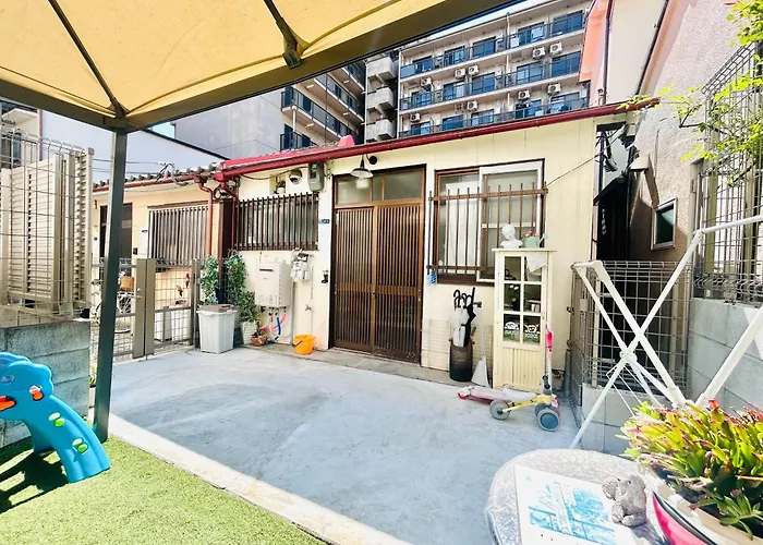 天下茶屋駅5分、専用庭付き平屋—Kik Iハウス