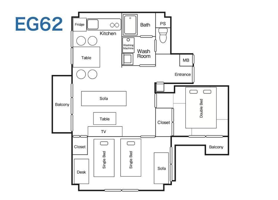 Apartamento Eg62 Elizabeth Garden