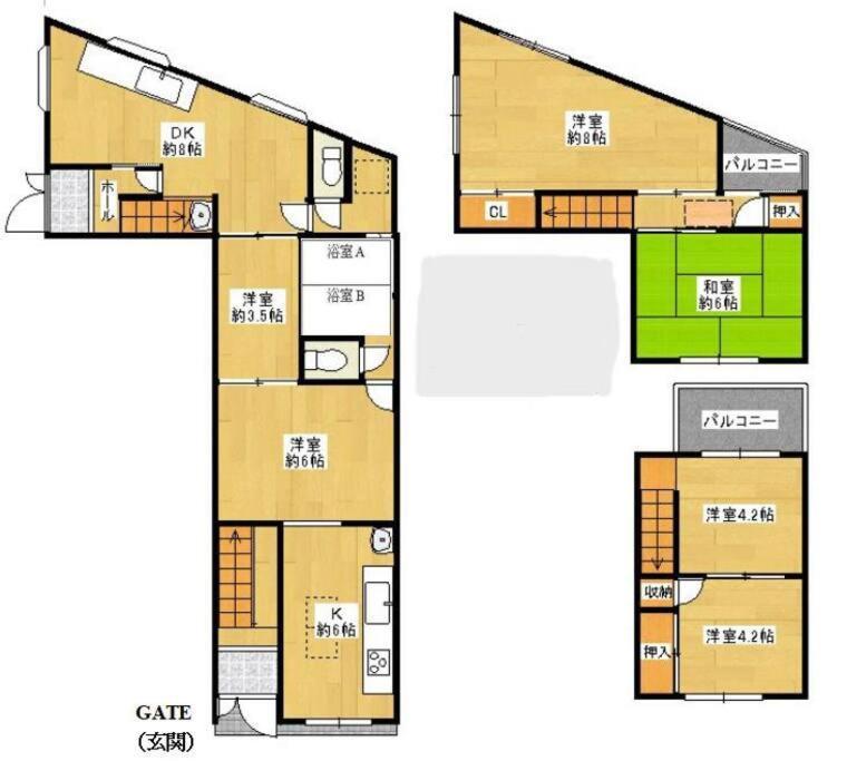F House 中崎屋 梅田 Apartment *