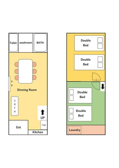 Pousada 静かな住宅街、商店街横の戸建て　ベッド4台　最大8名様まで Osaka