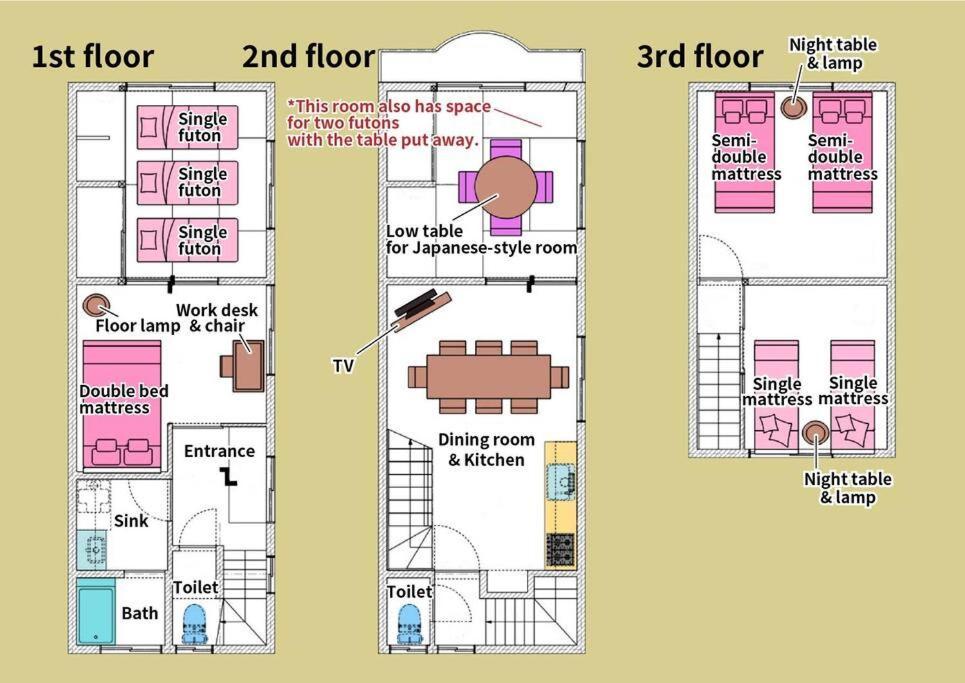 Umeda 15 Min, Airport 40 Min, Usj 30 Min, Quiet Residential Neighborhood 5ldk Japanese Style House For Groups And Families * Osaka