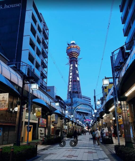 通天閣3室1廳2層獨立屋/ 地鐵2站到難波/心齋橋道頓堀