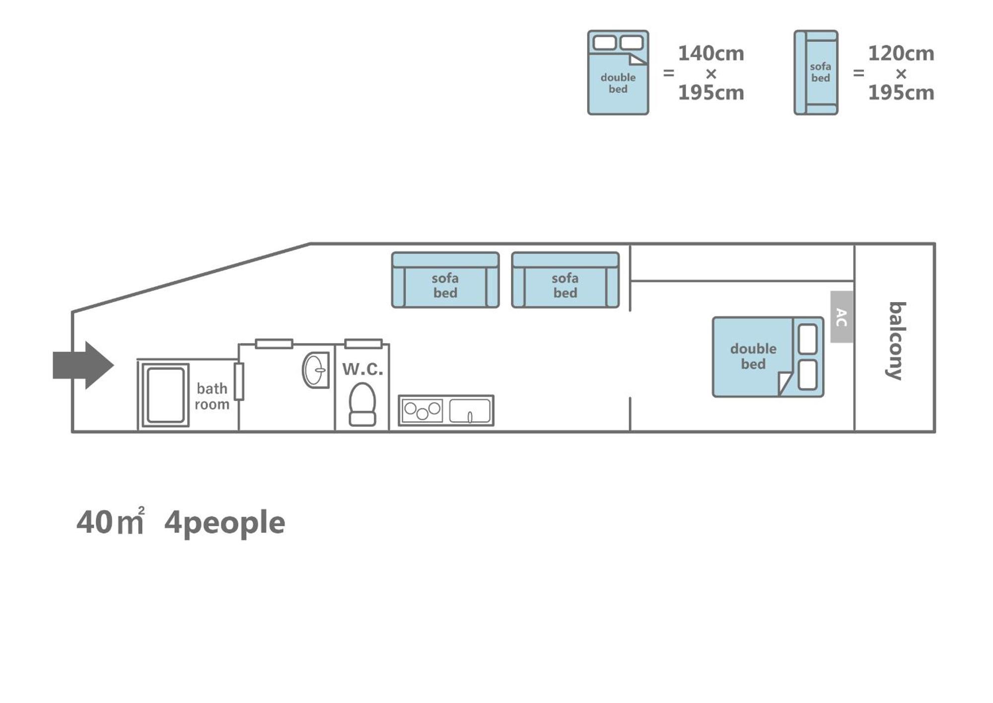Apartamento Anaha Naniwa Nibankan Osaka