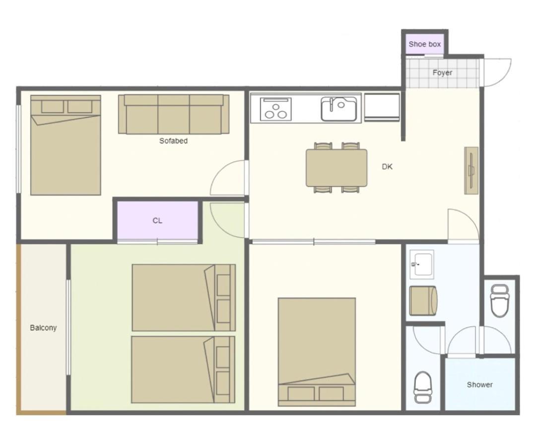 Apartment Hiyamagu Namba: Cozy 3-room Near Kuromon Market Osaka