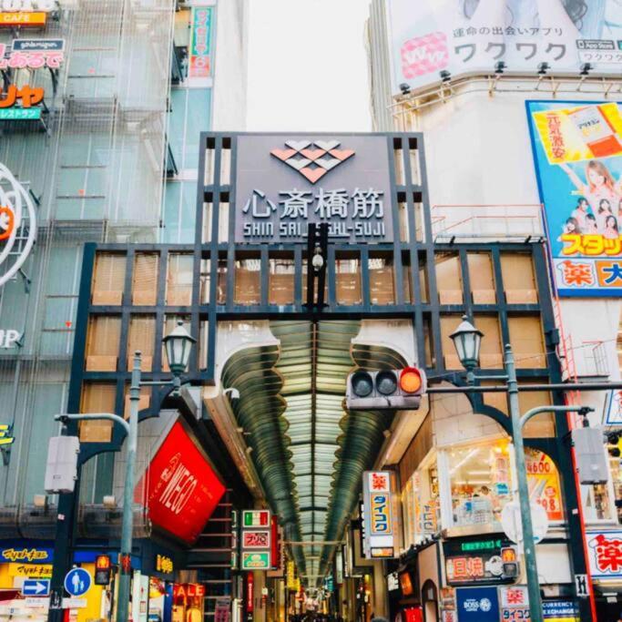 Apartment 212gblhouse,大阪中心部,道頓堀,難波,心斎橋,黒門市場エリア!usjもすぐ!駅から徒歩1分の広いおしゃれな部屋! *