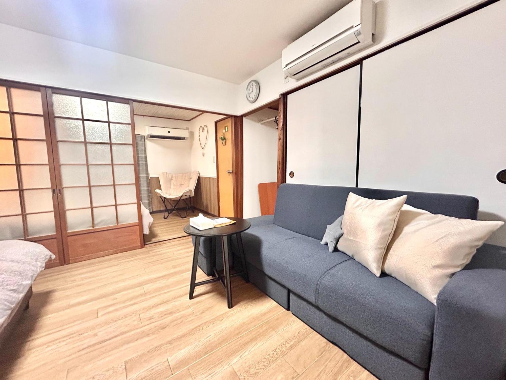 天下茶屋駅5分、専用庭付き平屋—kik Iハウス *