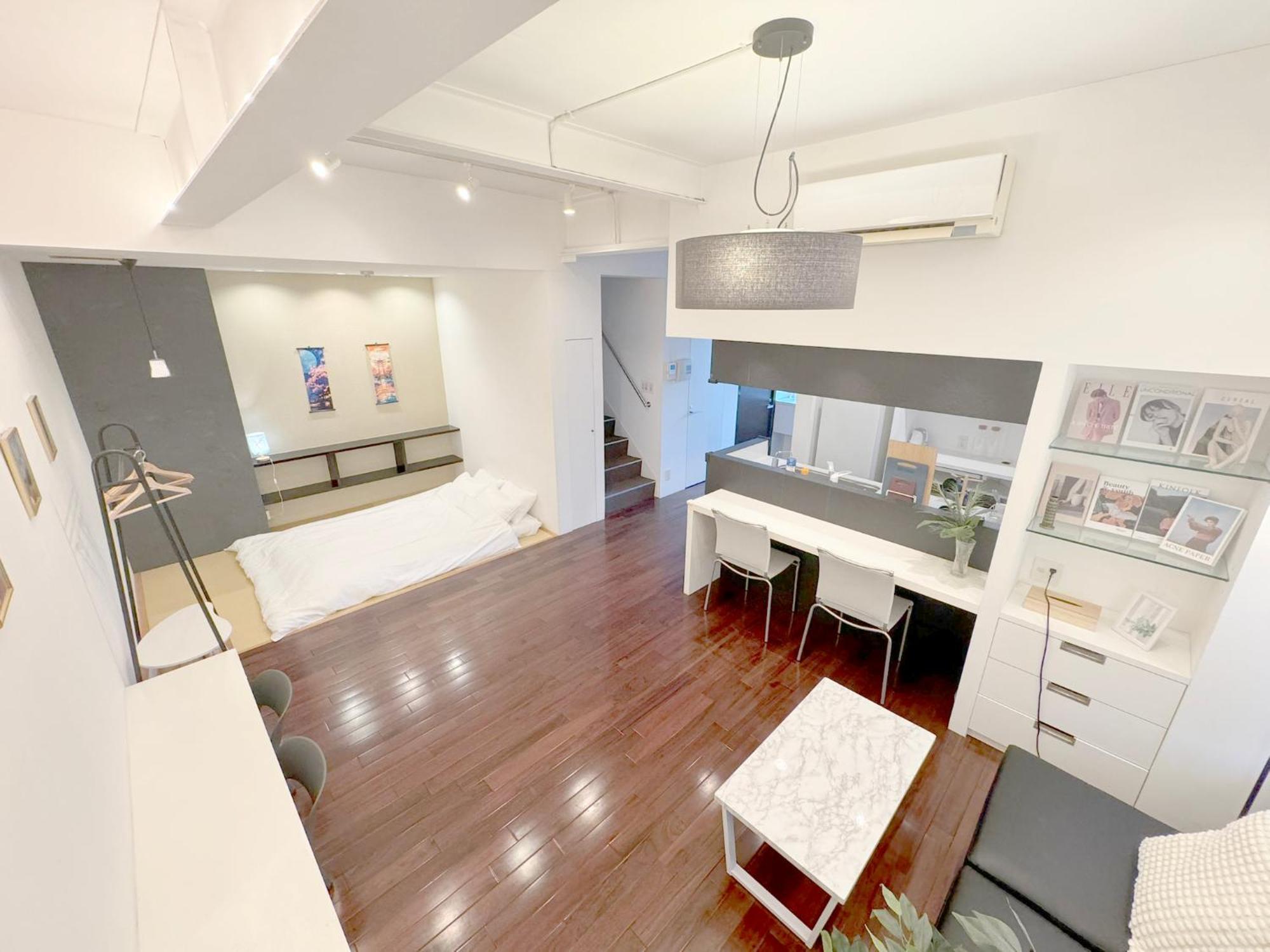 Apartment 大阪中心!!! 黒門市場徒歩5分 日本橋駅徒歩10分 道頓堀徒歩15分 ホテルリネン使用