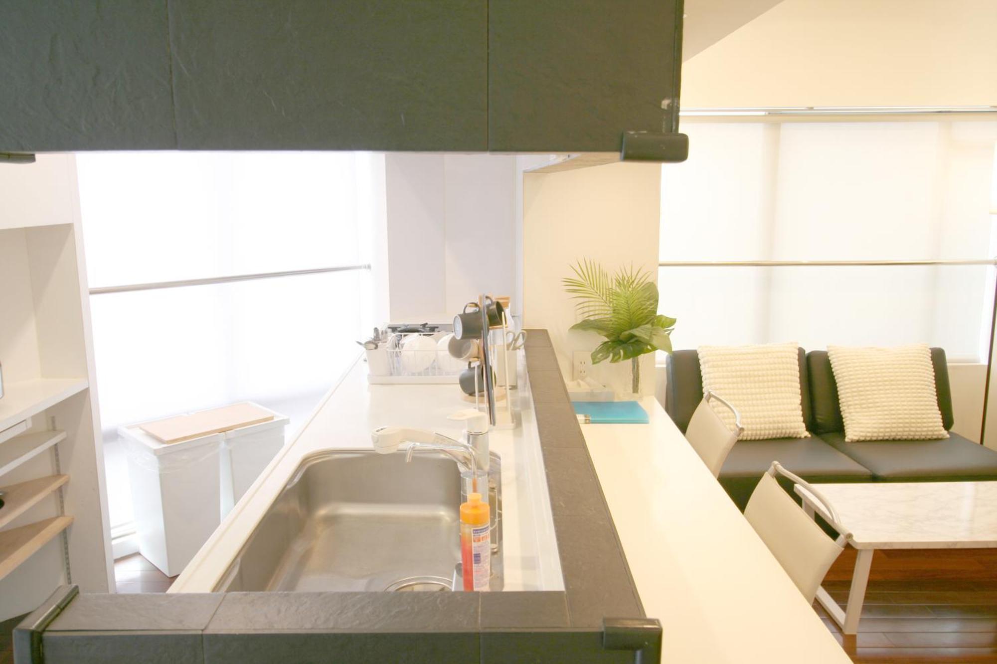 Apartment 大阪中心!!! 黒門市場徒歩5分 日本橋駅徒歩10分 道頓堀徒歩15分 ホテルリネン使用 Osaka