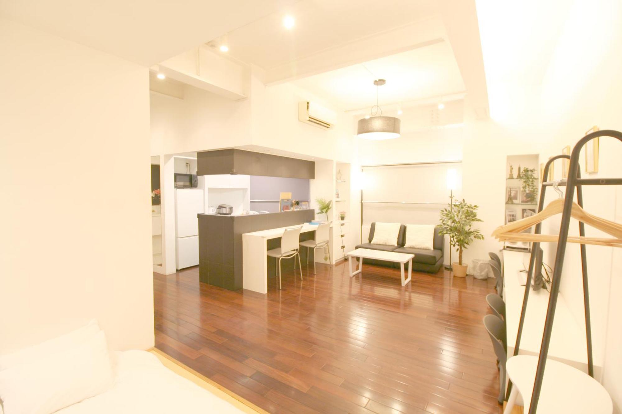 Apartment 大阪中心!!! 黒門市場徒歩5分 日本橋駅徒歩10分 道頓堀徒歩15分 ホテルリネン使用 Osaka