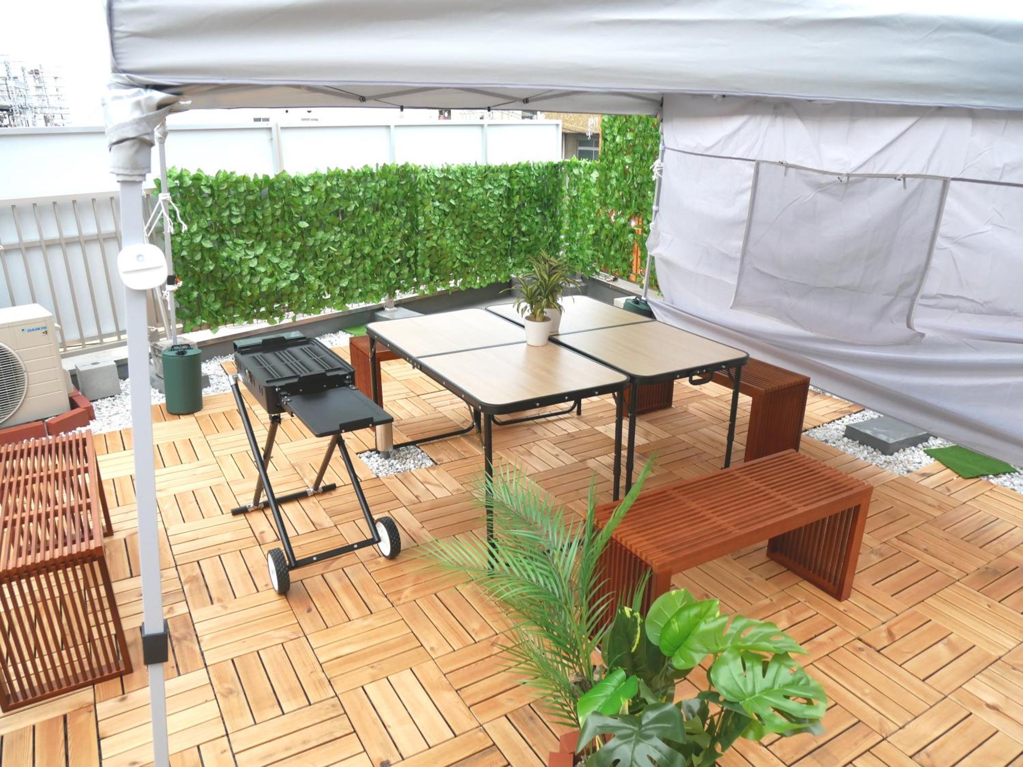 大阪西九条stay2 屋上bbq可