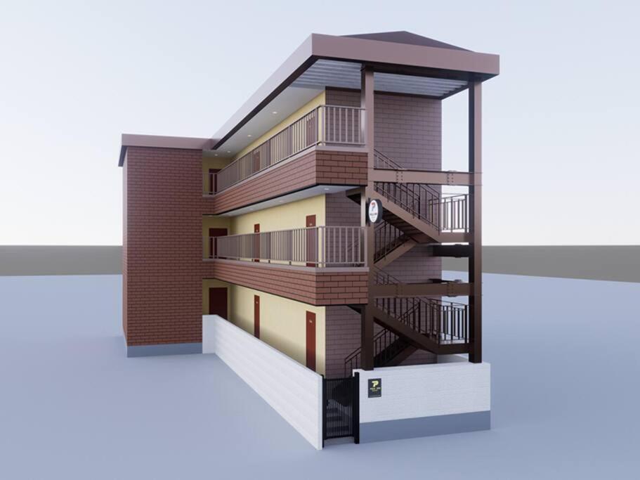 Apartment 101号室花園町駅と萩之茶屋駅各徒歩2分ベット2台専用バスルーム付きな格安民泊