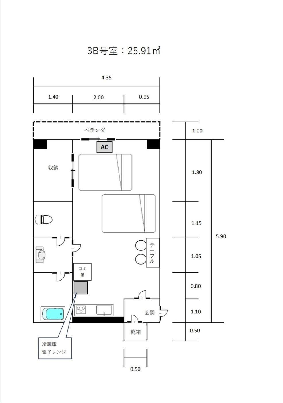 Apartment コスモトム2日本橋黒門 *