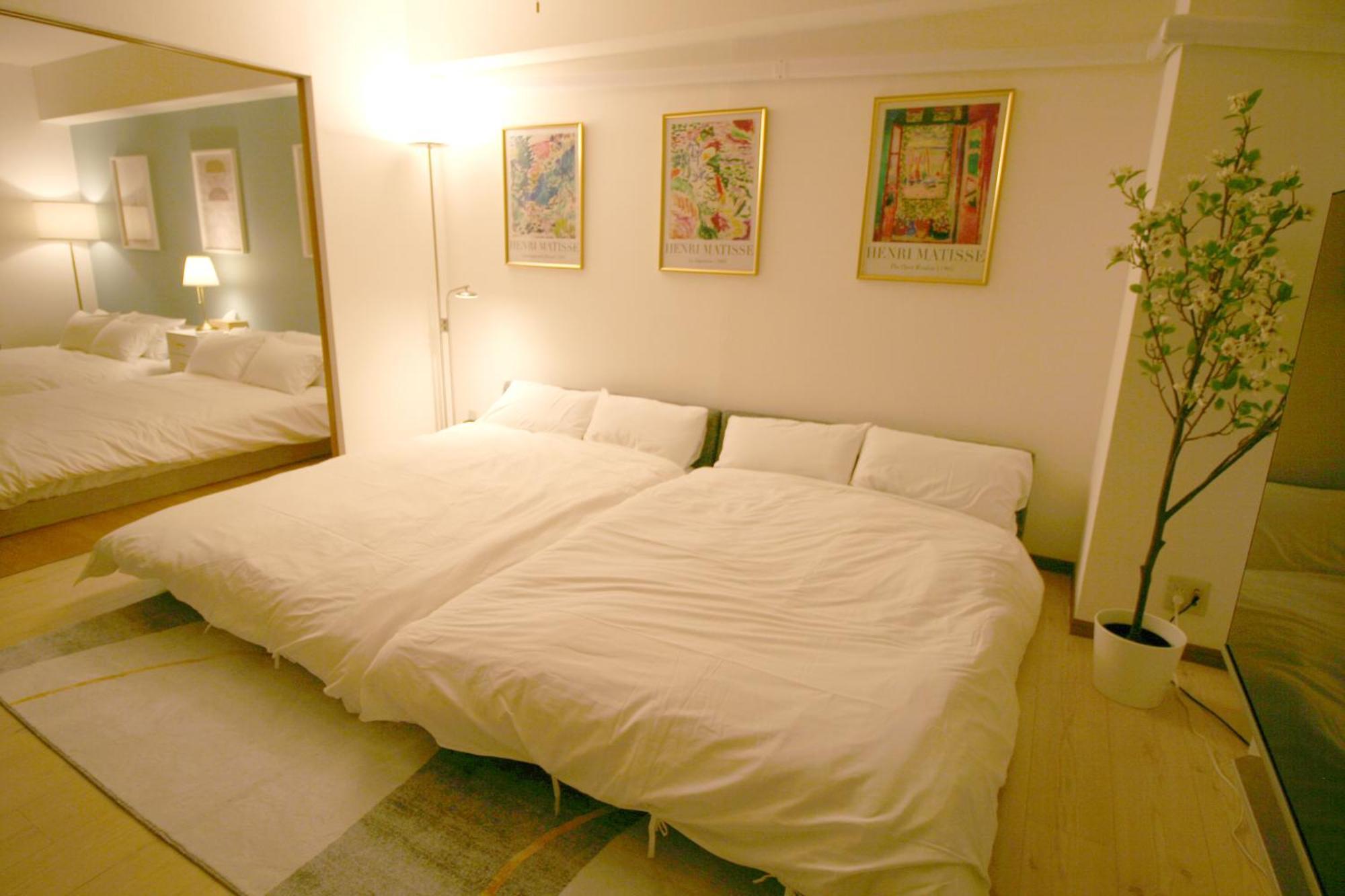 大阪中心街 道頓堀徒歩10分!!! 日本橋駅 徒歩10分 ホテルリネン使用 702 Apartment *