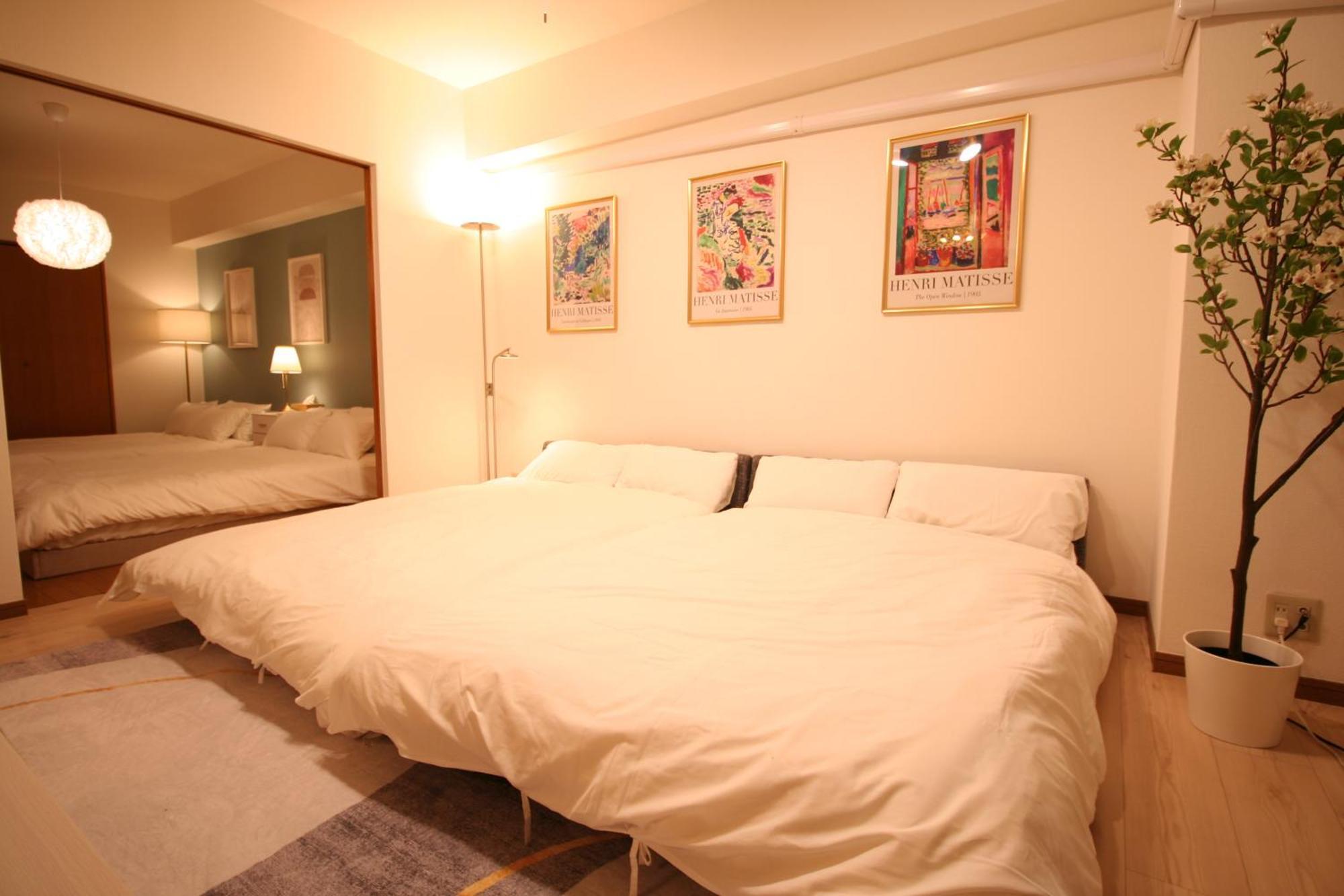 大阪中心街 道頓堀徒歩10分!!! 日本橋駅 徒歩10分 ホテルリネン使用 702 Apartment Osaka