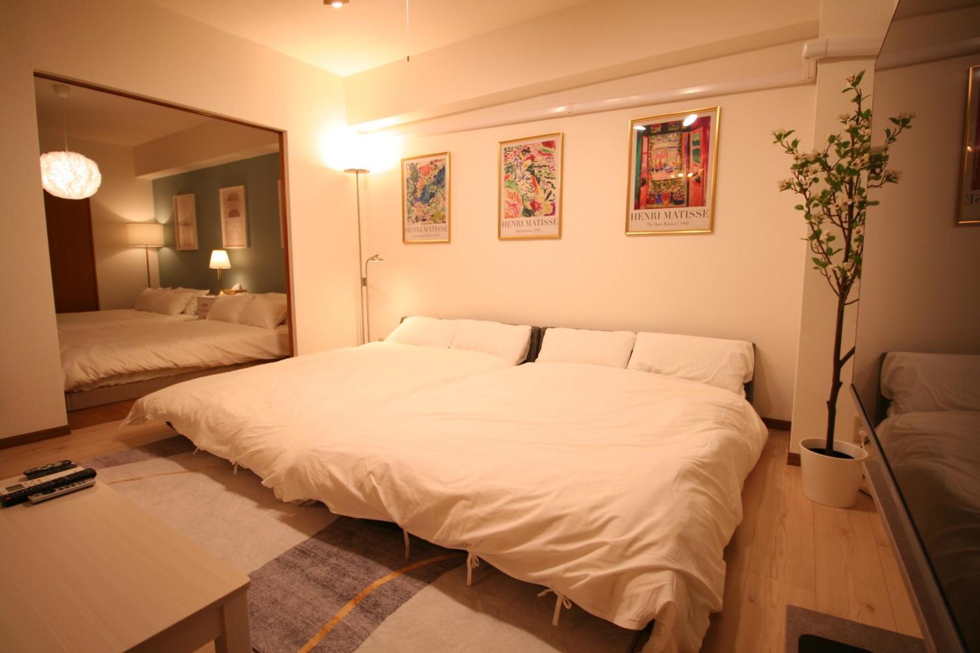 Apartment 大阪中心街 道頓堀徒歩10分!!! 日本橋駅 徒歩10分 ホテルリネン使用 702 *