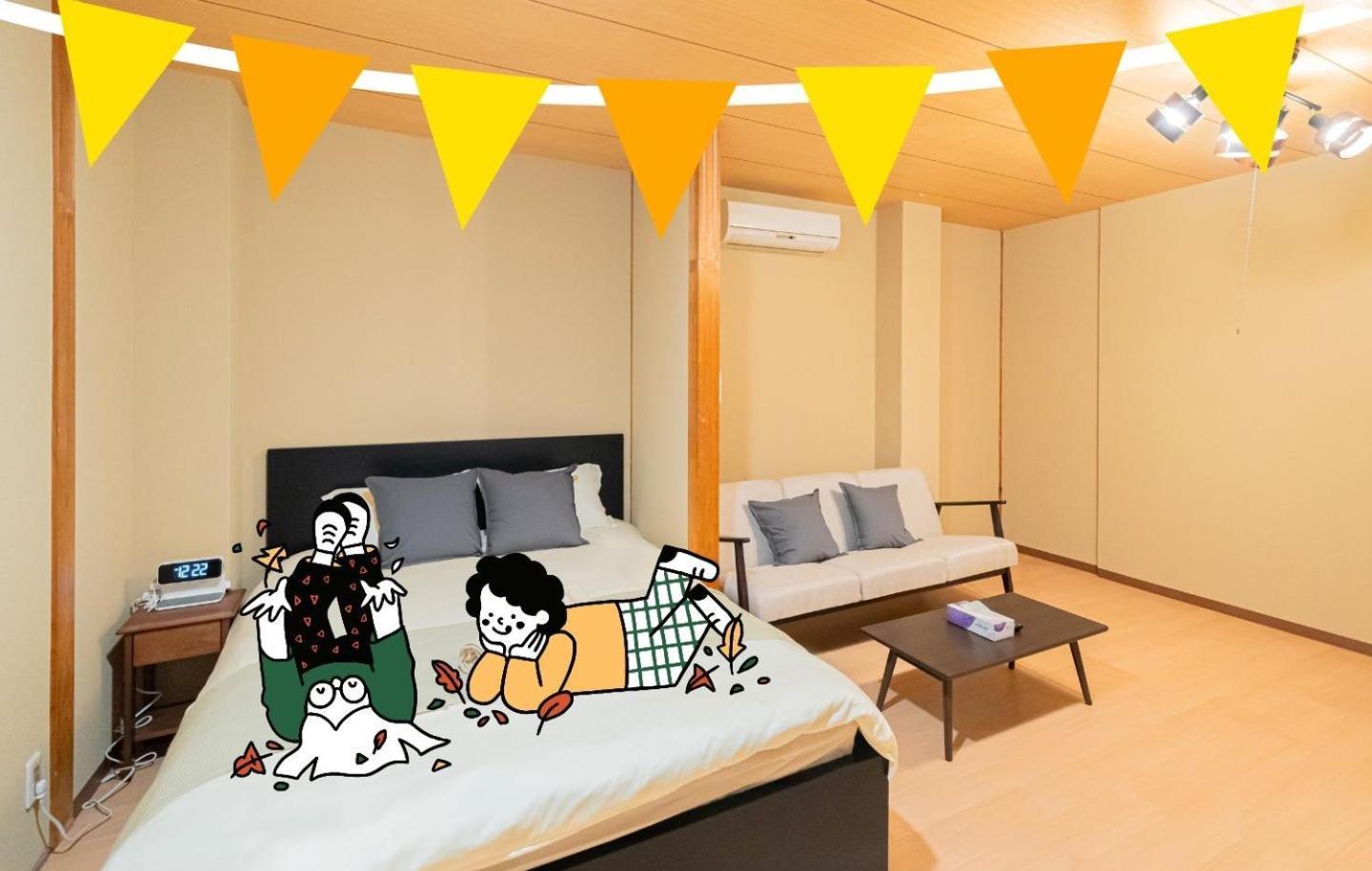 Relax Cozy Design 1min Daikokucho Apartment