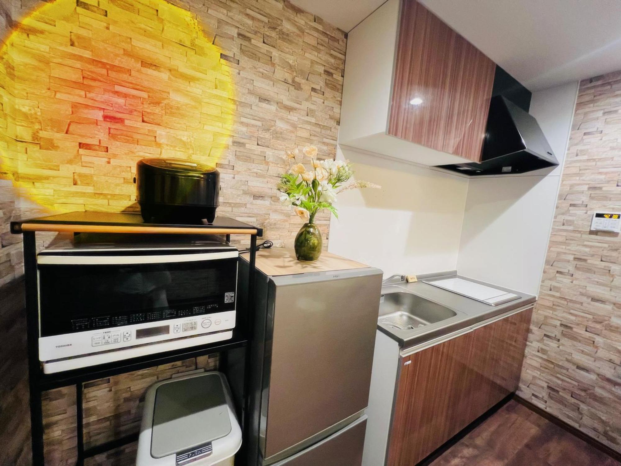 Apartment 二室一厅-大阪中心-心斋桥-难波-梅田-usj-日本桥-大阪城公园-京都神户奈良-地铁站200m *
