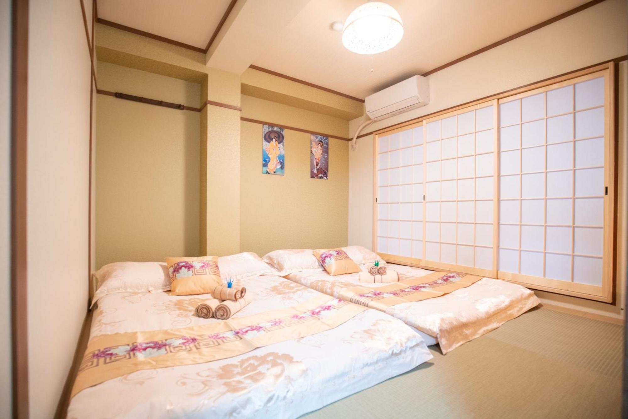 Apartment 日本橋车站7号出口零距离三室一厅日式电梯公寓房道顿堀黑门市场徒步2分钟
