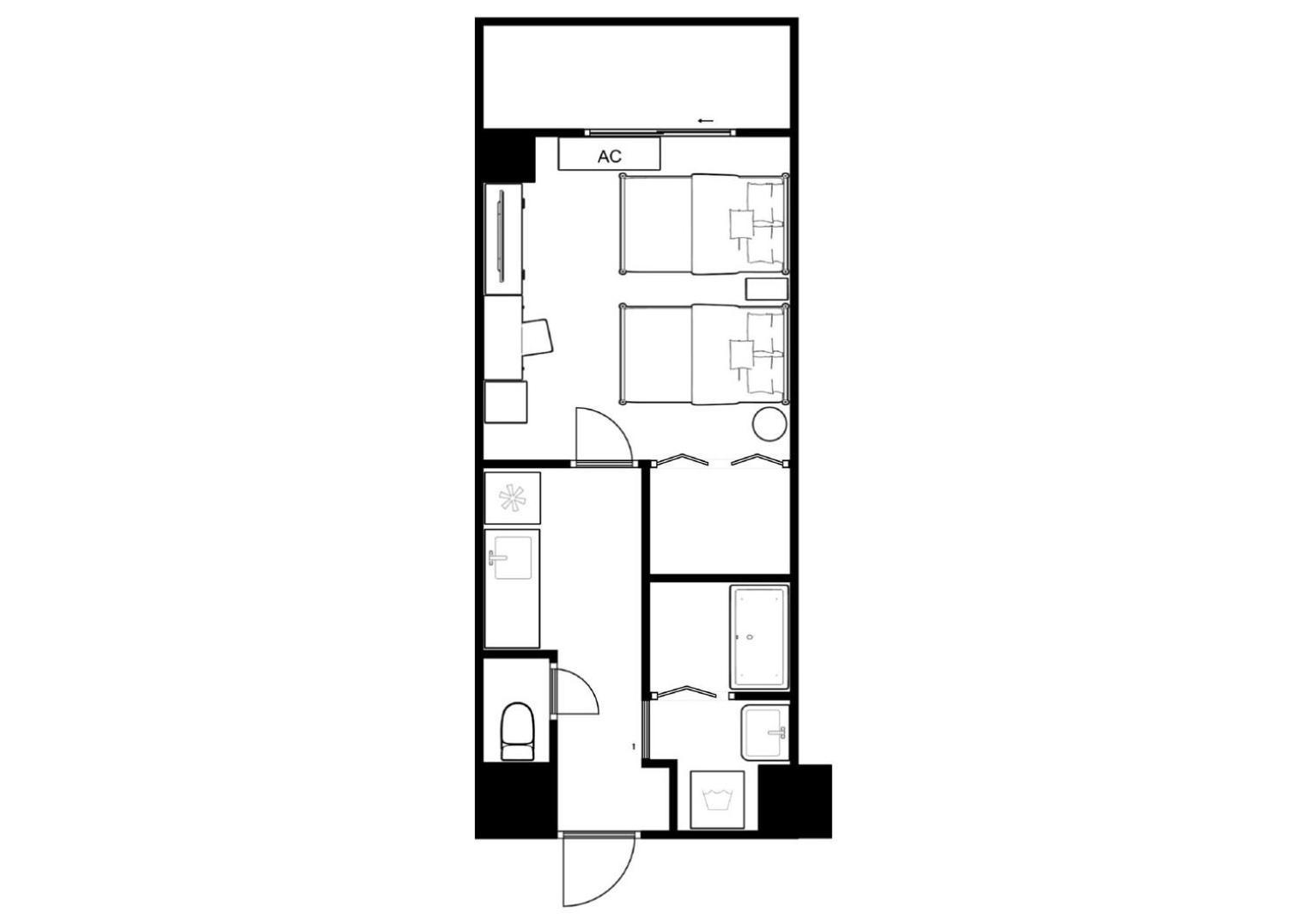 谷町君ホテル Apartment