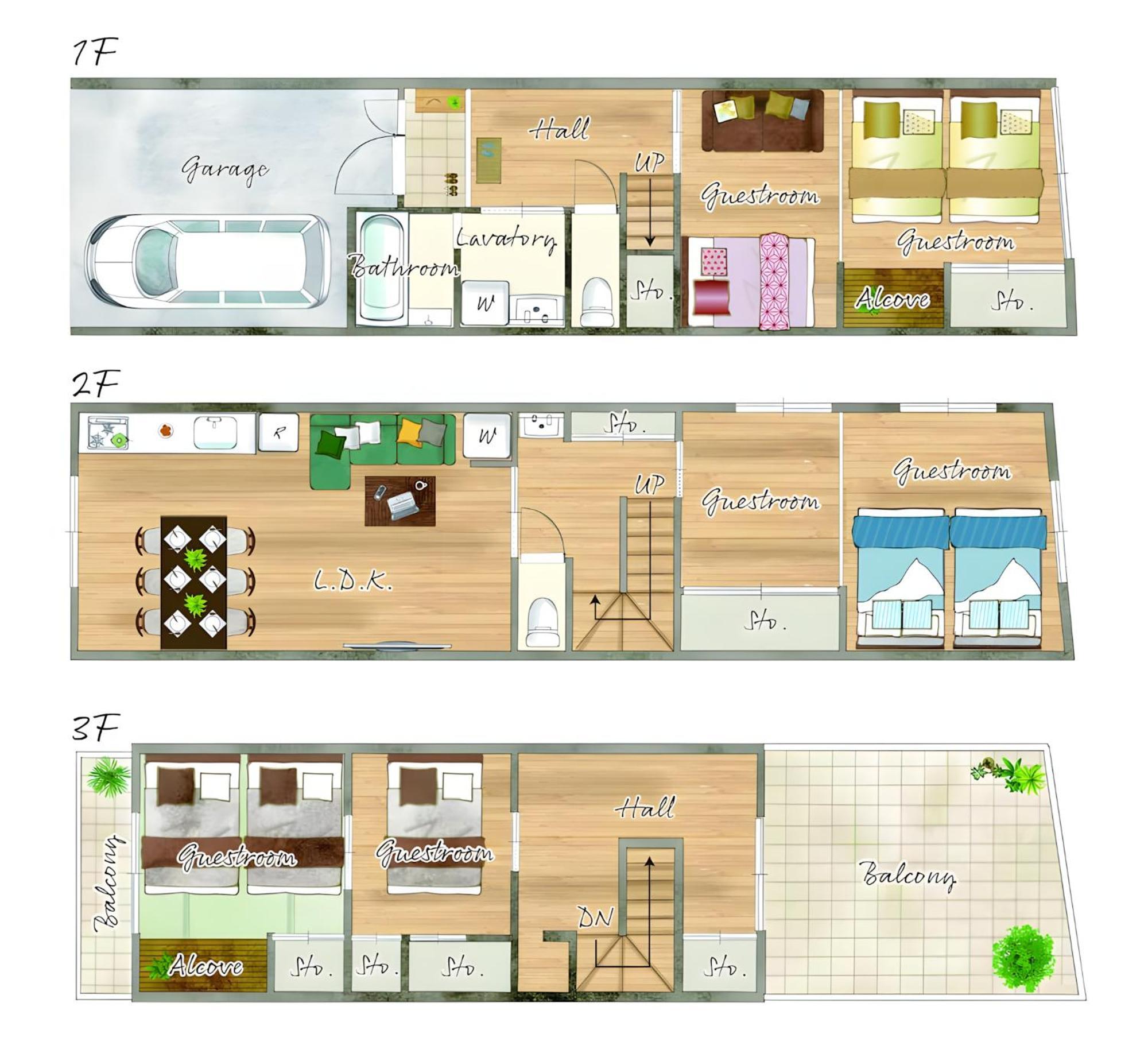Abeno Detached House , 5 Min Sta , Max16ppl Apartment *