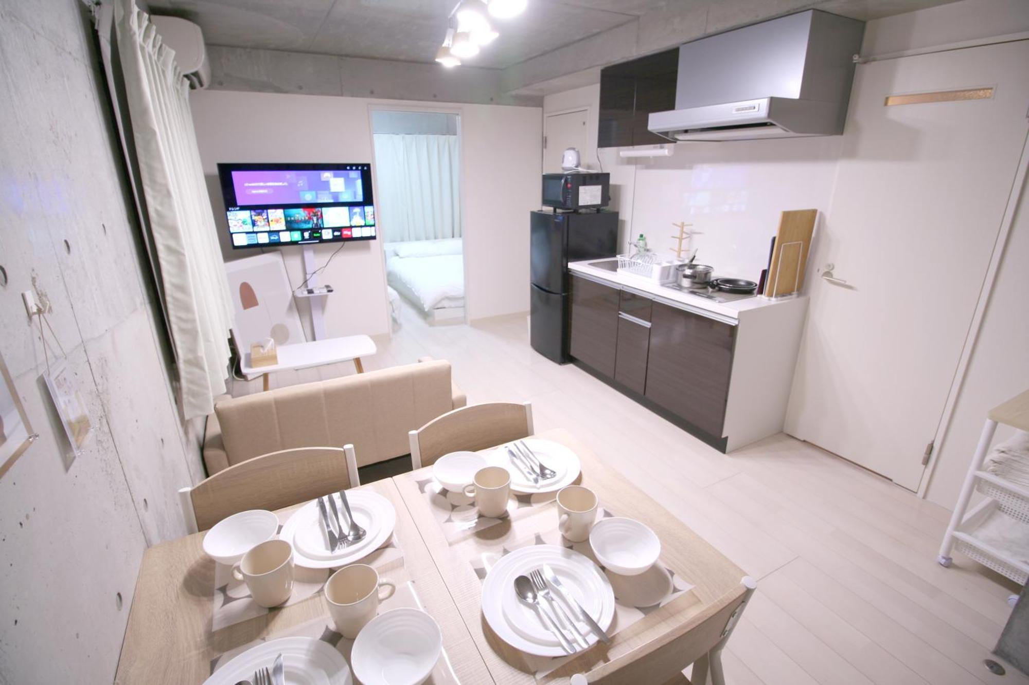 Newopen 今宮駅徒歩2分大国町駅5分 難波道頓堀も徒歩圏内 ホテルリネン使用 Apartment *