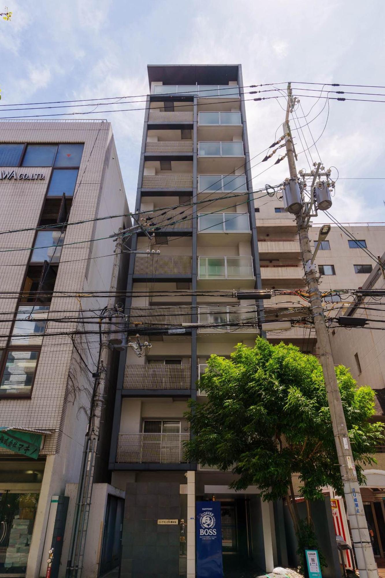 黒門市場徒歩5分 通天閣難波エリア徒歩圏内 トイレと浴室付き まるまる貸切 エレベーター 高層804 * Osaka