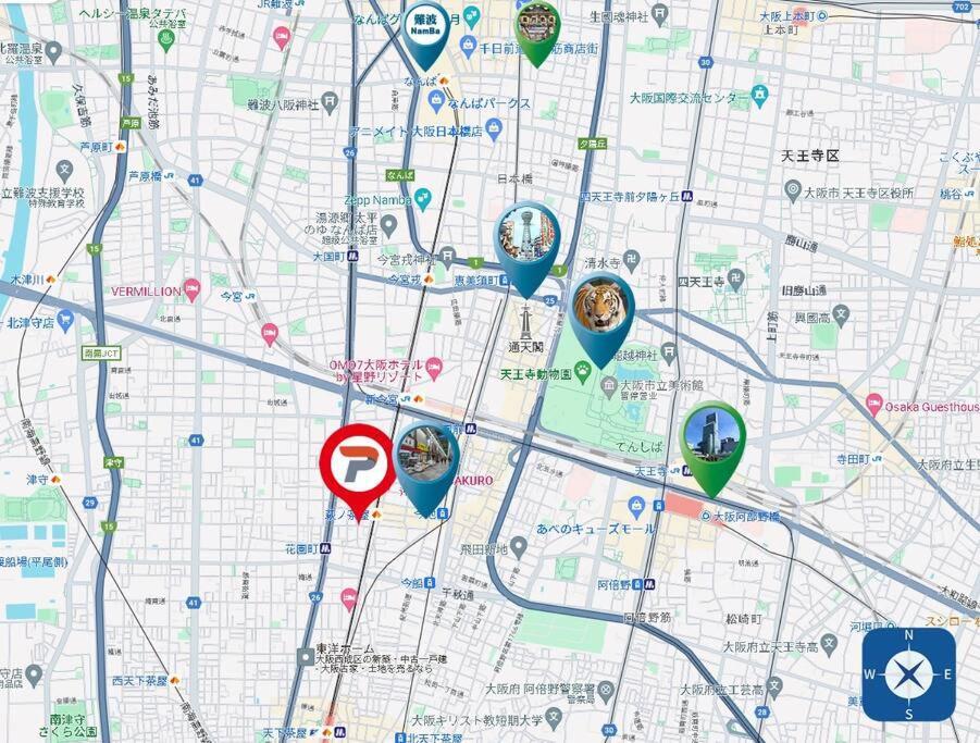202号室花园町萩之茶屋駅2分和室2名専用バスルームアクセス抜群 Apartment *
