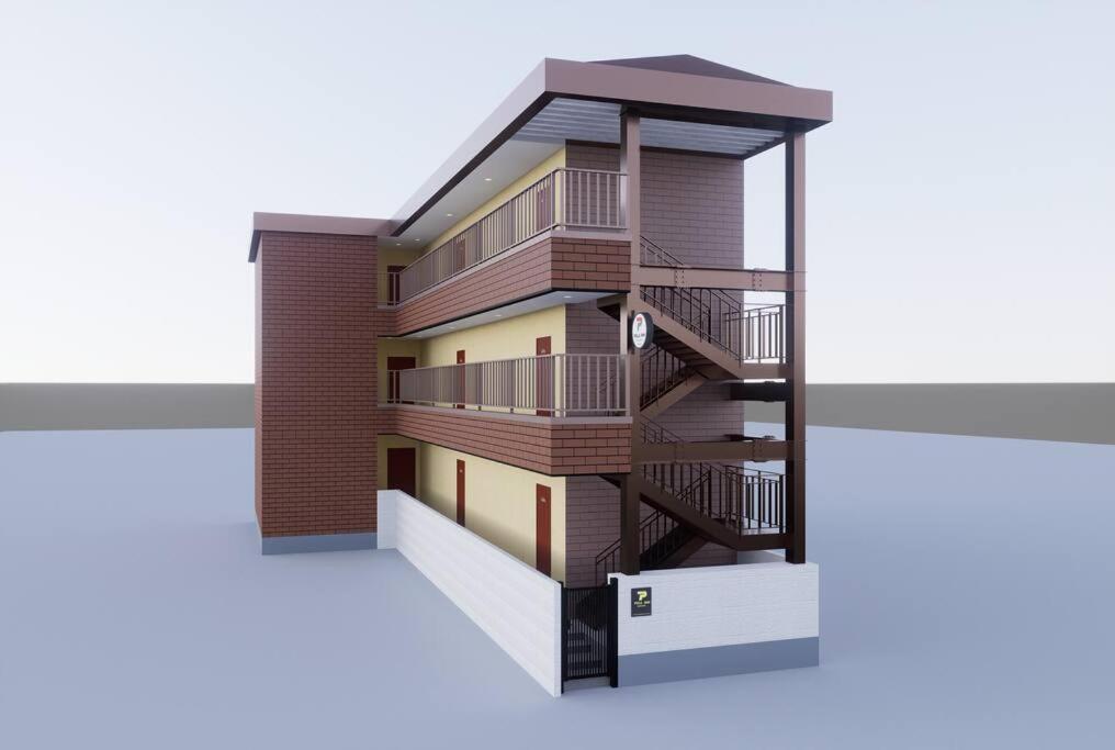 Apartment 102号室花園町駅と萩之茶屋駅各2分ベット2台専用バスルーム付きアクセス抜群 Osaka