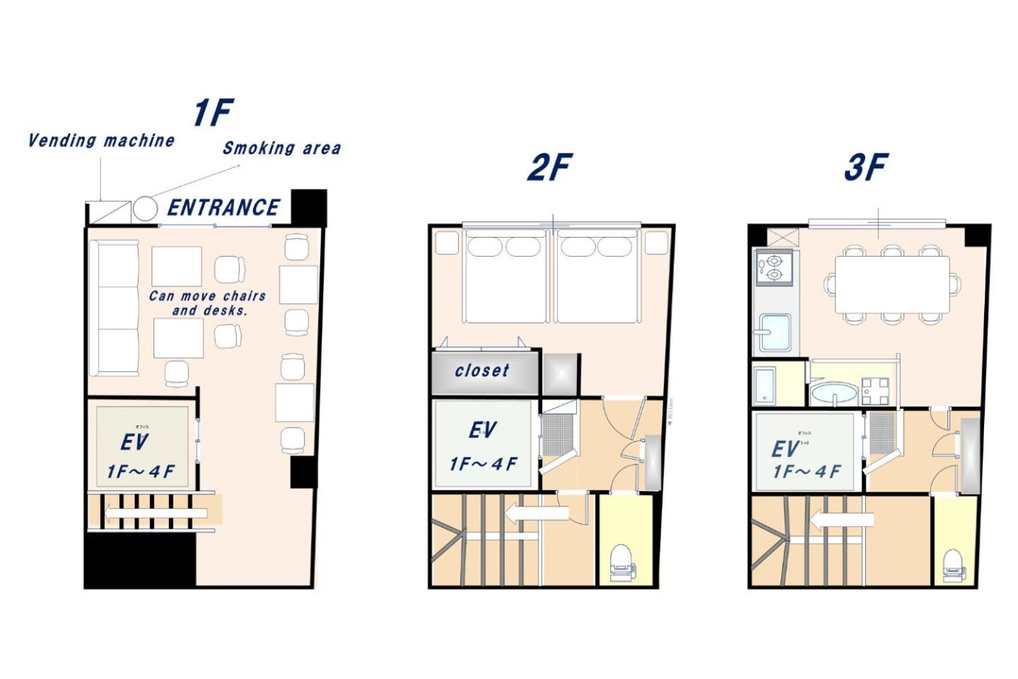 Apartment Premier Namba なんば駅徒歩3分 3 Mins Walk From Namba Station 7rooms Billiards Table 2baths 4toilets