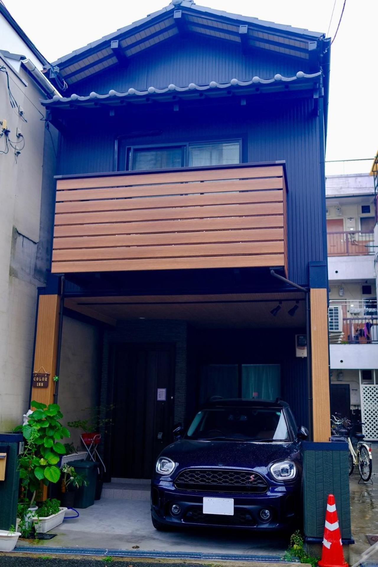 带露天浴缸全新双层别墅 3室2卫 四线电车 直达关西机场 15分钟至usj 心斋桥 难波 大阪城公园