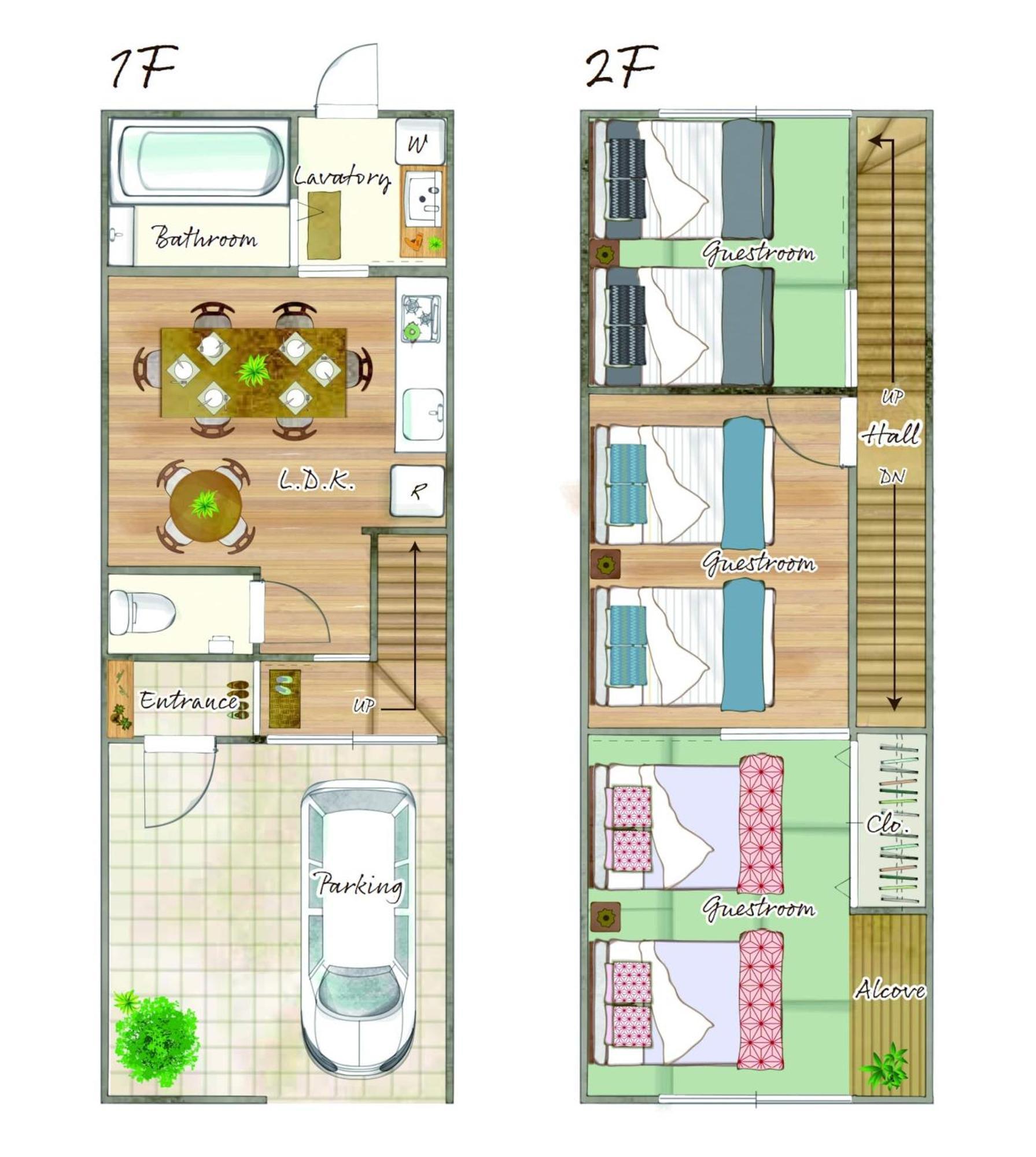 Nishi-kujo Detached House/ Nq1 Apartment *