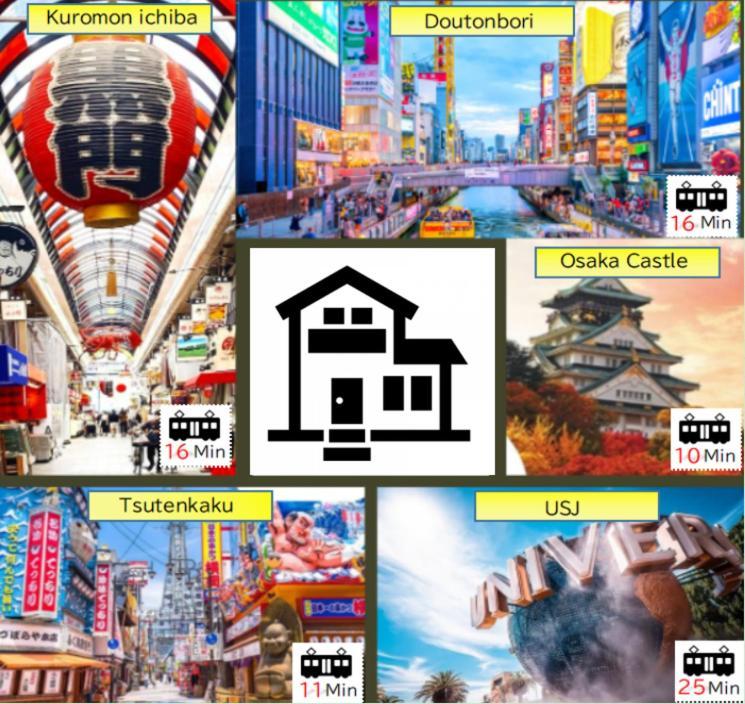 Jr天王寺駅・寺田町駅から徒歩圏内！ファミリー大歓迎の広々欧風ハイツ！ Apartamento Osaka