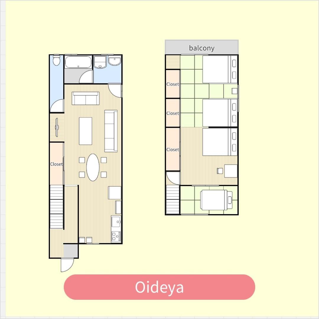 Apartment Umeda Oideya,梅田まで5分,古民家の貸切,最大8名,駅から徒歩5分 *
