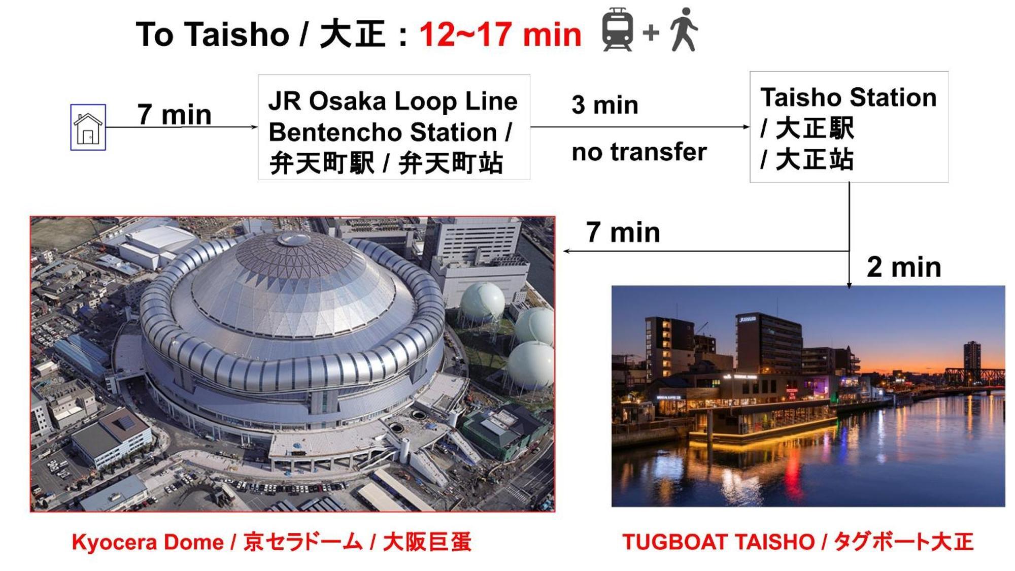 Usj 22min,kaiyukan 11min,kyocera Dome 8min,solaniwa Onsen 5min,direct 2 Kix,kaiyukan,osaka,nara,osaka Castle Apartamento