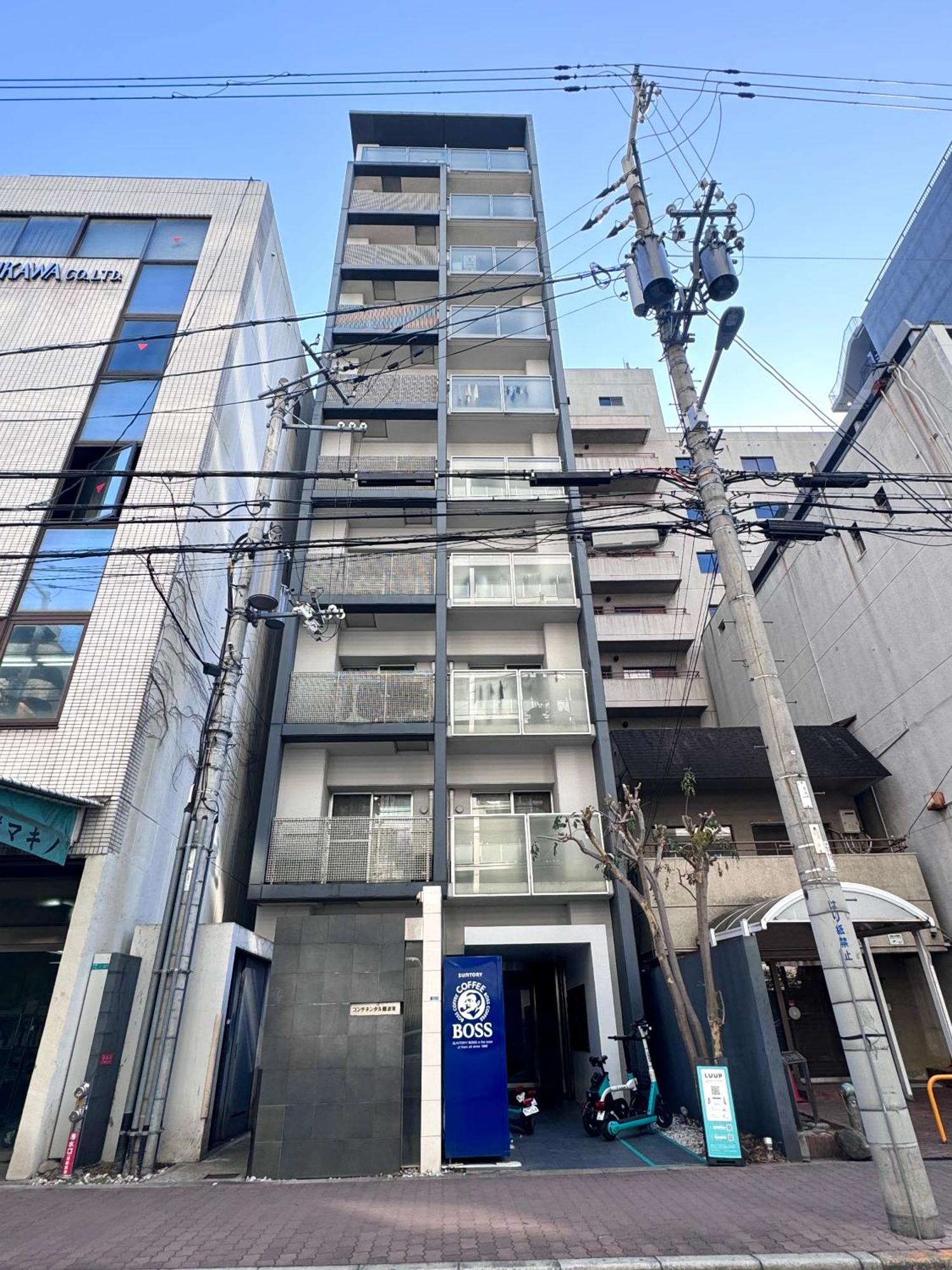 Apartment 黒門市場徒歩5分 通天閣難波エリア徒歩圏内 トイレと浴室付き まるまる貸切 エレベーター 404 *