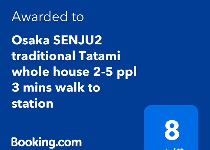 Osaka Senju2 Traditional Tatami Whole House 2-5 Ppl 3 Mins Walk To Station