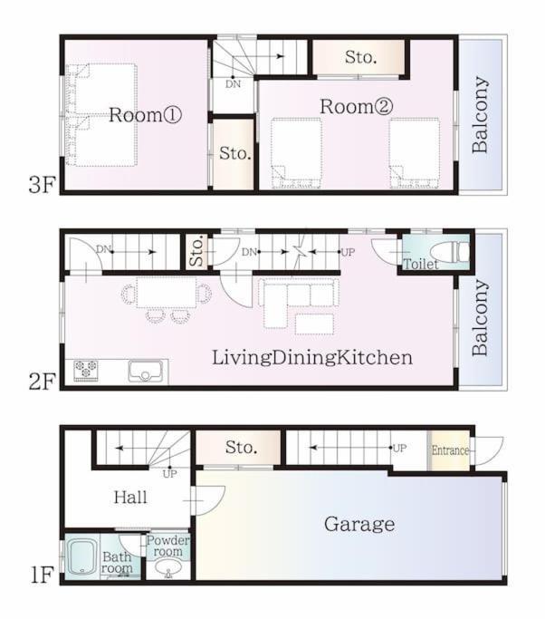 Apartment Ok House2 住吉大社available For Up To 8 People *