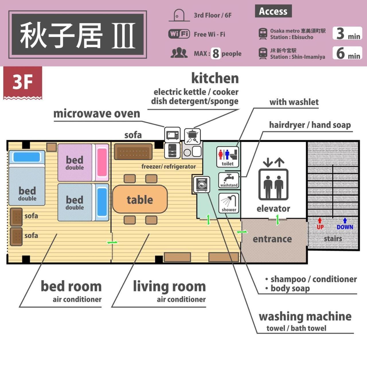 Apartment Aoda Apartment: Two-level Near Kansai Airport
