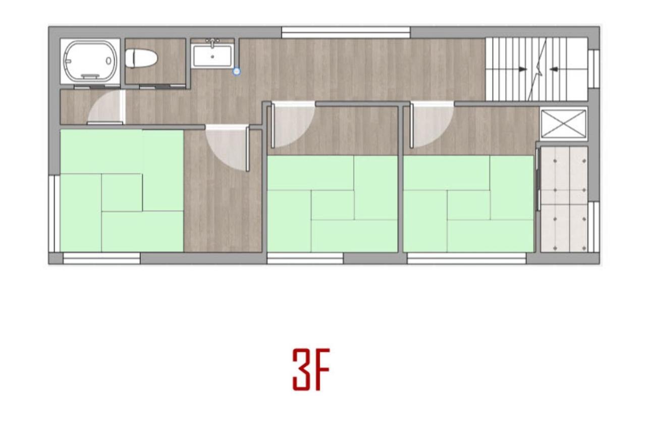 Senju Big Tatami House Max 16ppl Direct To Kix Airport * Osaka