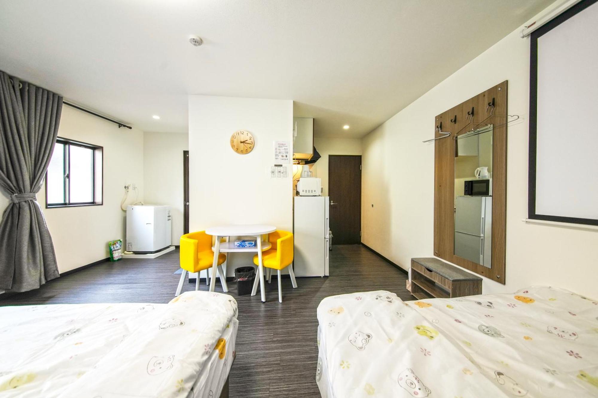 Blue House I大阪青の舍 I床品只使用一次 I步行8分钟内4站可达 Apartment